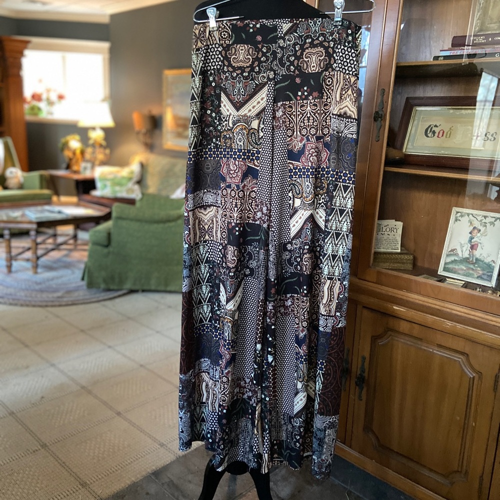 ZARA stretch knit palazzo pants